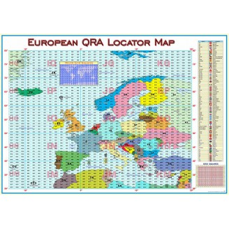 Carte Murale QRA Locators Européens Version 1