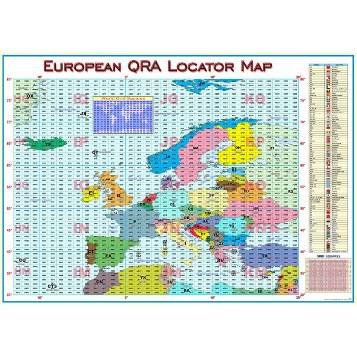 Qth locator карта
