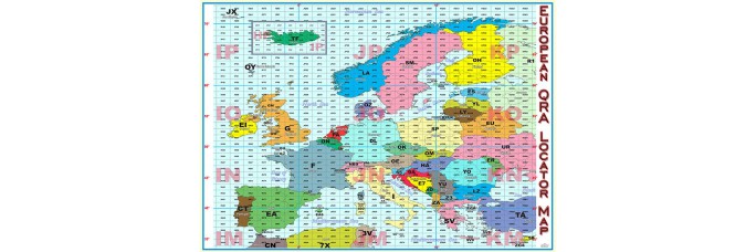 Carte Radioamateurs QRA Locators